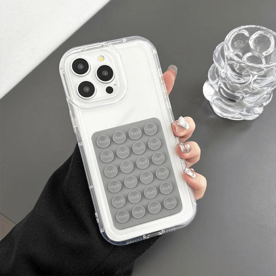 Silicone Suction Pad Phone Holder Self-Adhesive Rubber Mat 8x5.5cm