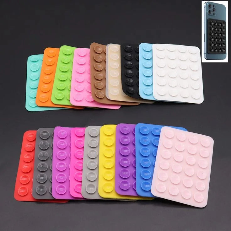 Silicone Suction Pad Phone Holder Self-Adhesive Rubber Mat 8x5.5cm