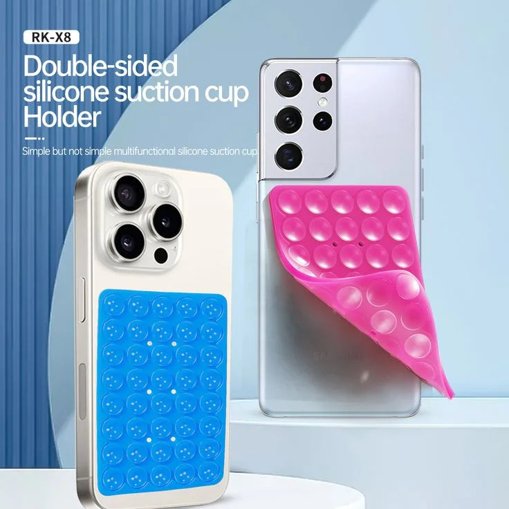 Silicone Suction Pad Phone Holder Self-Adhesive Rubber Mat 8x5.5cm