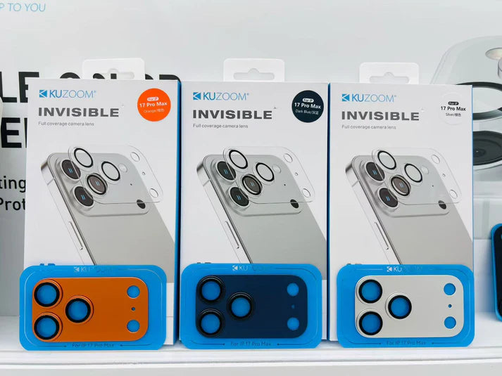 Kuzoom Full Coverage Camera Lens Protectors - 17 Pro Max