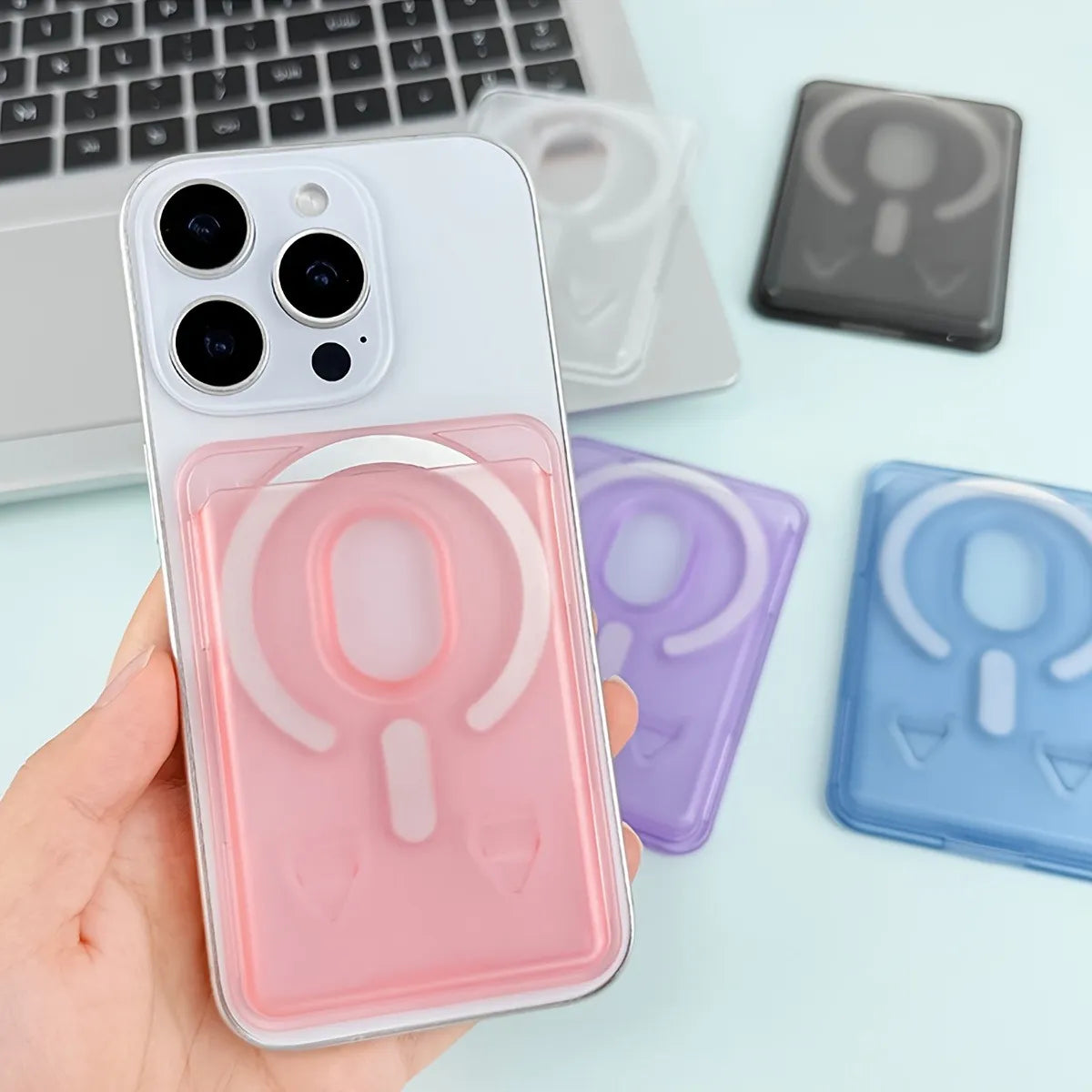 UTRYEE Magnetic Magic Magsafe ID Card Holder