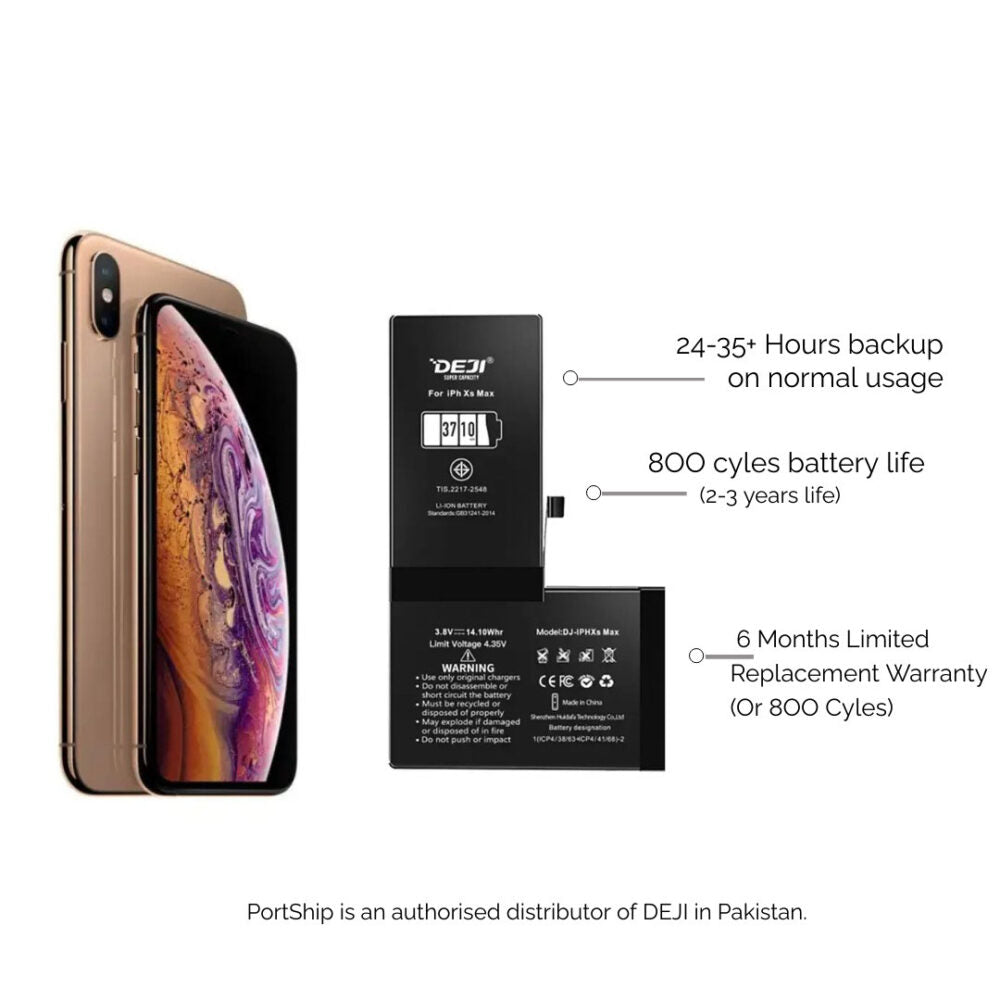 IPhone XS Max Battery (3710 Mah) By DEJI® | Premium Quality