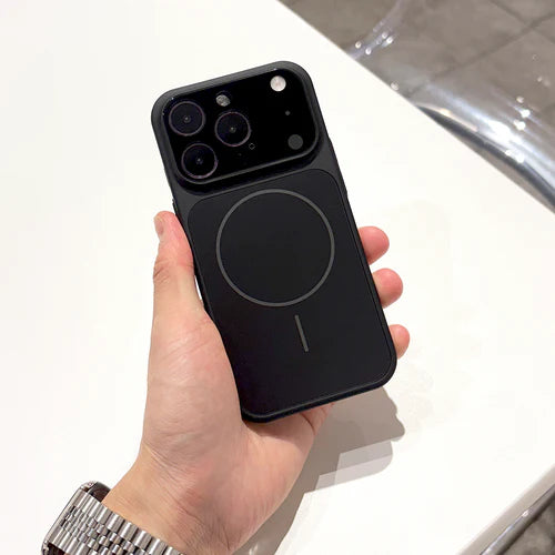 Original AG Glass Converter Case HIGH Quality Cosmic Orange, Silver & Black | Magsafe Supported