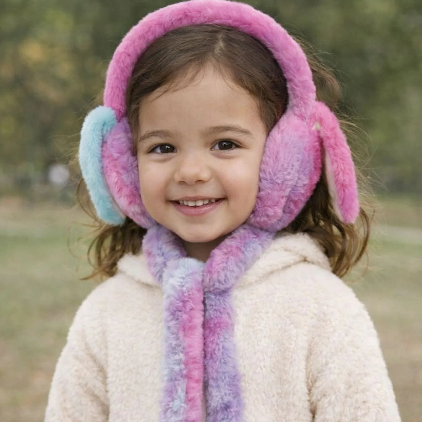 Bunny Earmuffs With Moving Ears - Soft Rabbit Warm Earmuffs For Kids