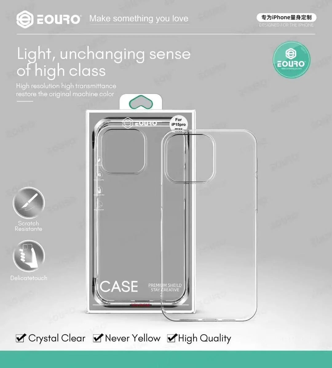Euro Brand Transparent Case For iPhone Models